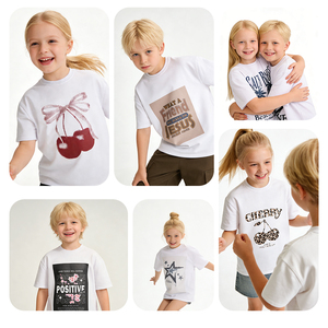 Ropa de Bebé Estilo Americano, Camisetas de Manga Corta Unisex Cómodas <span class=keywords><strong>con</strong></span> Estampado de Animales, 100% Algodón, Ropa de Verano para Bebés - Product Image 6