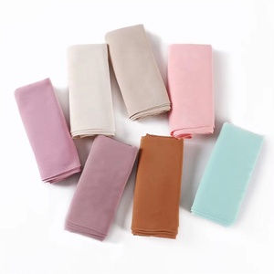 Zifeng OEM Turbante Nigeriana Para Casamento Tradicional Venta al por mayor Plain Bubble Chiffon Hijab - Product Image 3
