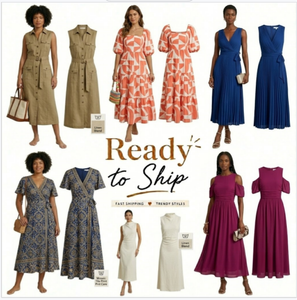 Vestido de Verano Estilo Bohemio, Ropa Casual para Vacaciones, Entrega de Pedidos Completos con Mezcla Aleatoria de Estilos - Product Image 1