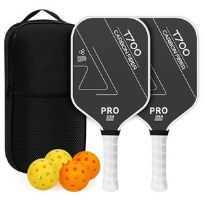 Ensemble complet de raquettes de pickleball pour enfants en fibre de carbone T700 durable, texture tissu givré, épaisseur 16 mm, approuvé aux États-Unis - Product Image 6