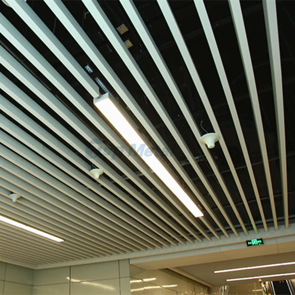 Soffitto Quadrato Tubo di forma di U In Alluminio deflettore Soffitto