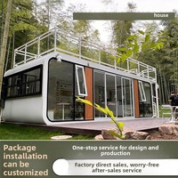 Casa Contenedor de Estructura de Acero, Oficina Móvil para Obras de Construcción, Personalizable, de Fácil Montaje, Desmontable, Prefabricada, 12 mm