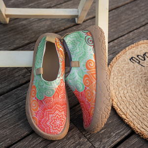 Zapatos Casuales Planos para Mujer, Nuevos Estilos, Zapatillas Deportivas <span class=keywords><strong>con</strong></span> Estampado <span class=keywords><strong>de</strong></span> Diseñador, Verano, Suaves, Transpirables, Ligeras, Punta Ancha, para Exteriores - Product Image 6