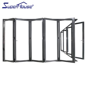 Superhouse, Primera Fabricante China <span class=keywords><strong>de</strong></span> Puertas Plegables <span class=keywords><strong>de</strong></span> Esquina Resistentes a Huracanes en Florida, Miami <span class=keywords><strong>NOA</strong></span> NFRC U 0.2 AS2047 con Rotura <span class=keywords><strong>de</strong></span> Puente Térmico - Product Image 1