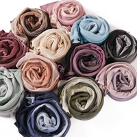 Écharpe Hijab en Chiffon Dégradé 70*170 cm, 100% Polyester, Douce et Respirante, Mode Musulmane pour Femmes, Écharpe d'été