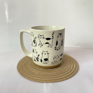 Taza de cerámica de gran capacidad de <span class=keywords><strong>Cyber</strong></span> Celebrous, diseño de Arte de dibujos animados pintados a mano para uso en oficina, regalos de negocios para leche o <span class=keywords><strong>café</strong></span> - Product Image 2
