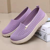 Chaussures décontractées d'été DN respirantes en maille tissée, à semelle souple, confortables, légères et polyvalentes