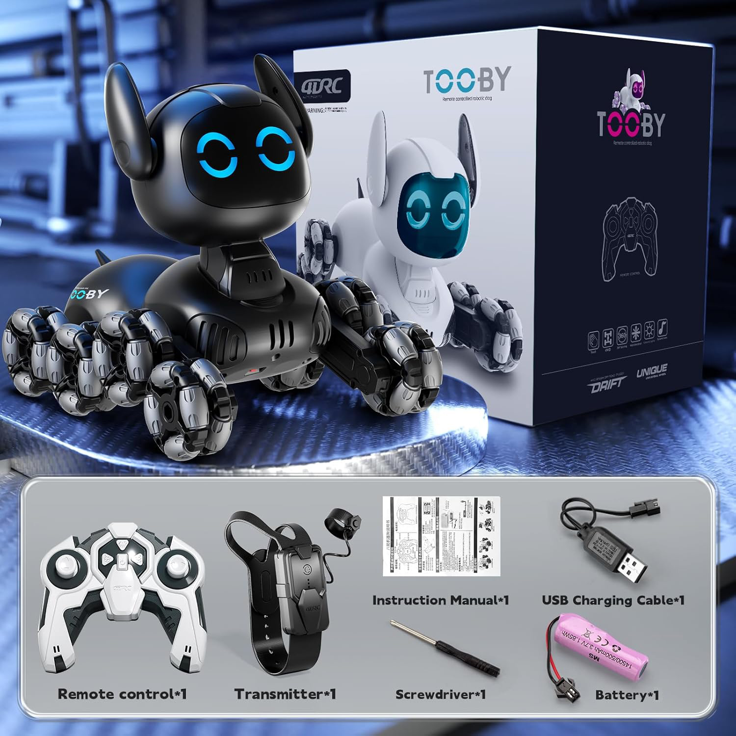 Black, Dual Control Mode