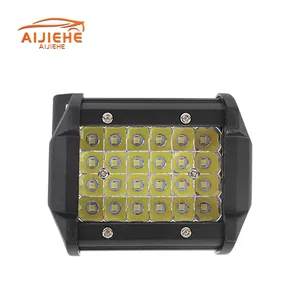 PUERXIN-Luz LED de trabajo de 4 pulgadas, 72W, 24LED, ATV, UAZ, SUV, camión, Tractor, todoterreno, alto brillo, 12V