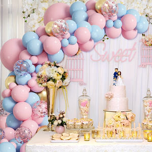Vente flash : 110 pièces/ensemble de ballons en latex bleu et rose de style <span class=keywords><strong>princesse</strong></span>, guirlande d'<span class=keywords><strong>arche</strong></span> pour mariage, Saint-Valentin, anniversaires - Product Image 5
