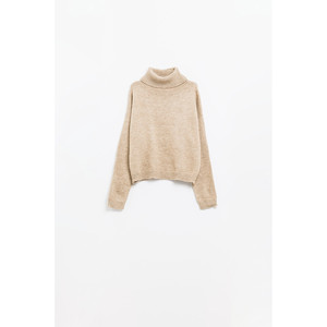 Maglione beige ampio con spalle scese - Product Image 3