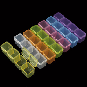 Contenedor Transparente de Plástico ABS para Guardar Uñas, Organizador Portátil de Joyas, Caja Sólida con Divisor Extraíble para Suministros de Arte de Uñas - Product Image 5