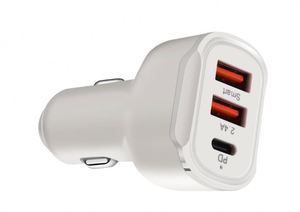 New 30W PD+QC3.0 Dual USB & Type-C Fast Car <b>Charger</b> with 2.4A Output for Laptop - Product Image 6