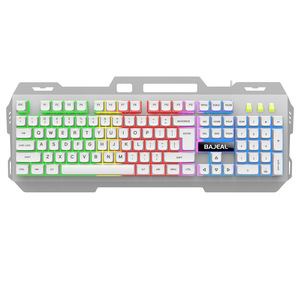 BAJEAL คีย์บอร์ดเกมมิ่งแบบกลไก 104 คีย์ RGB แบ็คไลท์ขนาดเต็มแบบมีสาย USB ป้องกันการโกสต์สำหรับแล็ปท็อปพีซี - Product Image 3