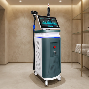 Appareil de beauté professionnel 2 en 1 à double poignée, 10 barres de diodes laser 808nm et picolaser, pour le blanchiment de la peau et le resserrement des pores - Product Image 1