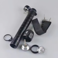 Linterna con Batería Tipo D, Aleación de Aluminio de Aviación, Impermeable, Luz LED de Alta Potencia XP-E de 3W, 3 Baterías D para Fotografía