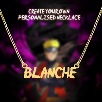 Bijoux personnalisés en acier inoxydable nom Logo déclaration initiale collier de mode films Anime police collier une pièce