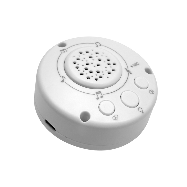 Baby White Noise Machine with Adjustable Night Light & Auto Cry Detection 6 Soothing Sounds Powered with 300mAh Li-ion Battery