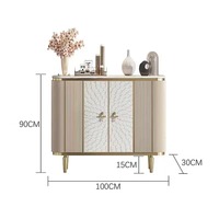 Meuble de salon avec dessus en marbre buffet moderne table console en bois de luxe pour le salon