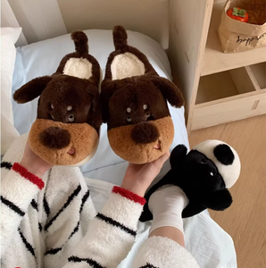 Pantuflas de Felpa con Orejas Largas de Perrito Adorable, Antideslizantes, para Interiores, Cálidas para Invierno, con Suela Gruesa, Térmicas y Esponjosas, para Mujer y Hombre - Product Image 3