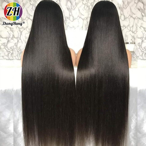 Parrucca Frontale in Pizzo da 50 Pollici, Parrucca in <span class=keywords><strong>Capelli</strong></span> Umani Veri Grezzi Cambogiani da 40, 50, 60 Pollici, <span class=keywords><strong>Parrucche</strong></span> Personalizzate Naturali per Saloni di Bellezza e Uso Personale con Etichetta Privata - Product Image 2