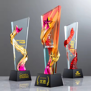 Trophée en cristal personnalisé gravé au laser ou imprimé par UV, thème sportif, souvenir, cadeau, trophée en cristal - Product Image 3