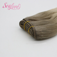 Extensions de cheveux humains bouclés à trame machine, double couche, trame plate ultra-fine, volume naturel invisible, fournisseur OEM personnalisé