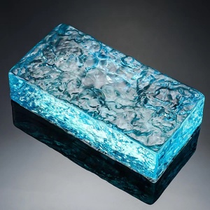 Nghệ thuật Băng khuôn mẫu khối thủy tinh rắn bức tường phân vùng gạch thủy tinh màu - Product Image 1