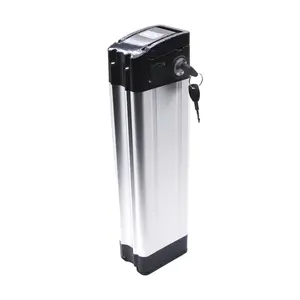 Cidade ebike downtube bateria 36v 48v 10Ah prata peixe bateria bicicleta elétrica Lithium Ion Battery pack com preço barato