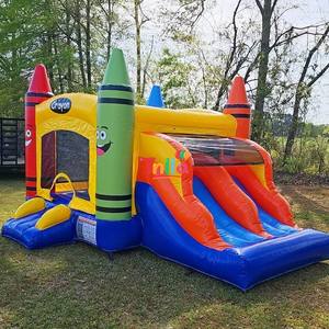 Надувной комбо-аттракцион «Волшебная тематика» по заводской цене: коммерческий батут и горка - Product Image 6