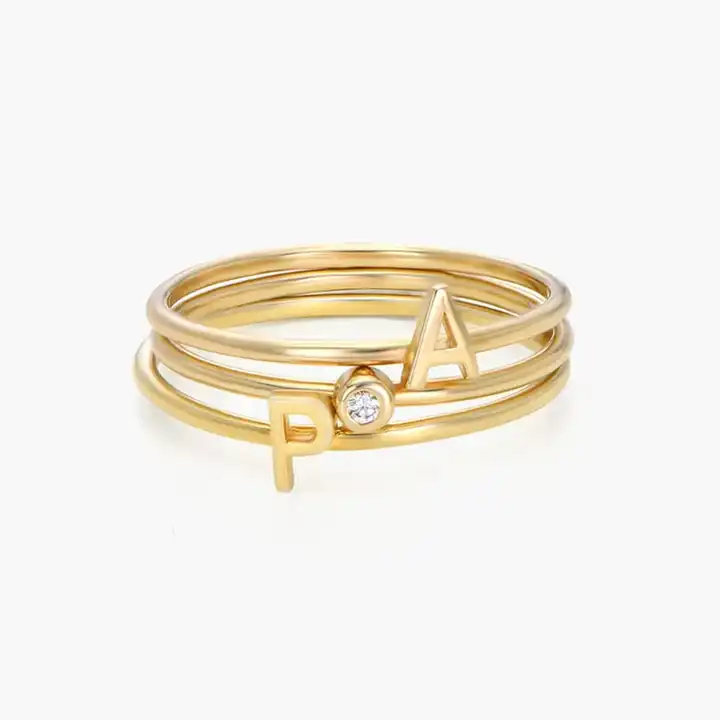 Arabic Letter Ring - Gold – Third Culture Boutique