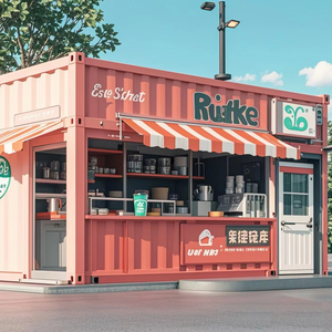 Cửa hàng container, phố thương mại nổi tiếng trên mạng, quầy hàng, cửa hàng tiện lợi, quán trà sữa, quán cà phê, nhà di động - Product Image 2