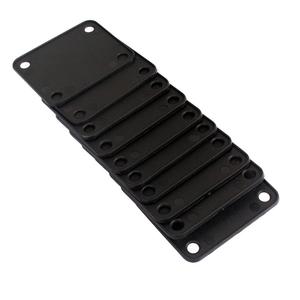 Set 10 pezzi di guarnizione in plastica nera per collo con 4 fori per chitarra e basso accessorio di protezione per strumenti musicali - Product Image 2
