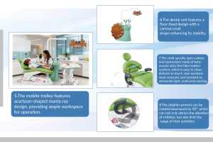 Unidad <span class=keywords><strong>Dental</strong></span> Eléctrica Solo para Niños Lámpara Oral de <span class=keywords><strong>Cangrejo</strong></span> Pequeño Pez Diablo Carro Móvil Aprobado por CE Acero/Metal/Plástico - Product Image 4