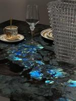 Dalles de labradorite bleue naturelle de qualité supérieure, pierre de luxe pour panneaux muraux décoratifs et revêtements intérieurs