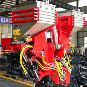 XUVOL Forestry Machinery Plantation Equipment 13-15T Excavator Attachment Pit Rotator <b>Soil</b> Pusher Double-bin Fertilizer <b>Spreader</b> - Product Image 4