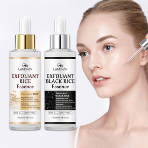 OEM cilt temizleme eksfoliasyon ölü cilt yüz bakımı özü pirinç ve su-yağ dengesi kollajen üretimi için siyah pirinç su - Product Image 6