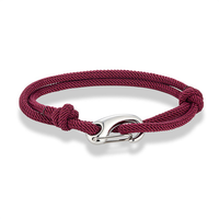 Bracelet en Corde Minimaliste Multicolore en Acier Inoxydable avec Fermoir – Cadeau Idéal pour Couples – Vente en Gros – Nouveauté Tendance
