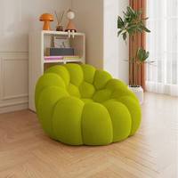 Fauteuil individuel moelleux pour petite chambre, chaise de loisirs en tissu pour balcon, canapé lounge coloré Bubble Soccer