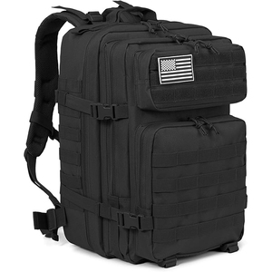 Sac à dos de randonnée unisexe personnalisé, camouflage multicolore, pour la montagne, avec cadre interne, 36-56L, en polyester Oxford 900D, fermeture éclair et fermoir, imperméable - Product Image 2