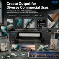Nueva Impresora Híbrida de Inyección de Tinta UV de Formato Ancho Totalmente Automática con Cabezal de Impresión Ricoh G6 para Impresión en Acrílico, Vidrio, PVC, Cuero y Lona