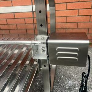 Gril Asado Parrilla Santa Maria Argentine en acier inoxydable 40 "au charbon de bois avec rôtissoire électrique robuste GK1000SWR - Product Image 6