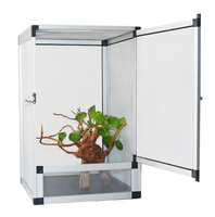 Cage de caméléon à motif solide Cage en métal de terrarium en maille d'aluminium pour caméléons