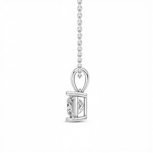 Colgante de Diamante Cultivado en Laboratorio de Primera Calidad para Mujer con Claridad VVS VS y Color EF, Engastado en Plata de Ley 925, Joyería Fina Elegante - Product Image 5