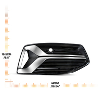 Grille de protection de phare antibrouillard avant de haute qualité avec garniture en nid d'abeille pour Audi A6 C7 2016 2017 2018 2019 2020 2021 2022 2023