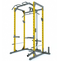 Máquina Smith Multifuncional Comercial con Sistema de Cables Cruzados Dobles para Entrenamiento de Fuerza en Gimnasio en Casa