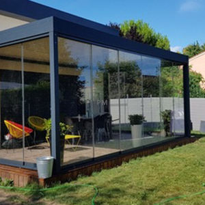 Diskon 2-20% besar luar ruangan Pergola <span class=keywords><strong>Black</strong></span> <span class=keywords><strong>Friday</strong></span> konservasi pengendali jarak jauh kanopi taman tenda listrik untuk rumah - Product Image 5