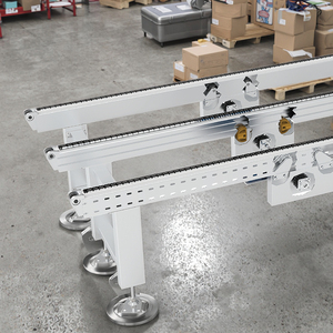 KECE Yeni Ağır Zincirli Konveyör 10B Çift Çelik Zincir, Bant Başlığı/Kuyruk Yuvası ve Kuyruk Tekerleği Gergisi 370W Nefes Alabilir - Product Image 1