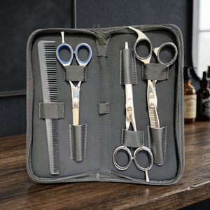 ASAP BEAUTY PAKISTAN Eco-Friendly Stainless Steel SUS 440c Salon Scissors Set Long <b>Heavy</b>-<b>Duty</b> Blades for Hair Extension - Product Image 1
