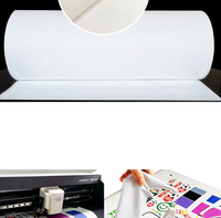 Precio de fábrica Corea alta calidad imprimible blanco mate PU Material HTV Transferencia de Calor camiseta rollo de película de vinilo para ropa